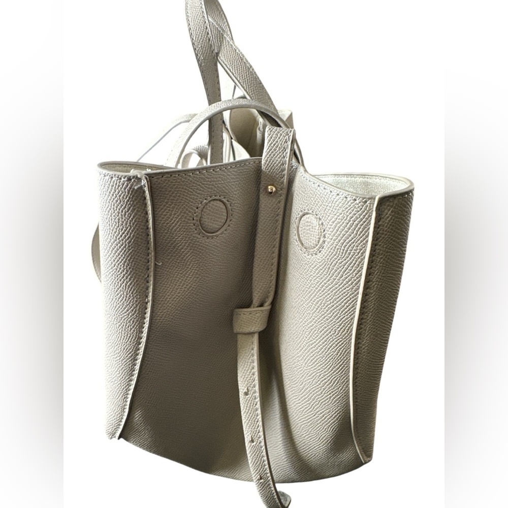 Taupe Faux Leather Tote Bag - Picture 4 of 9